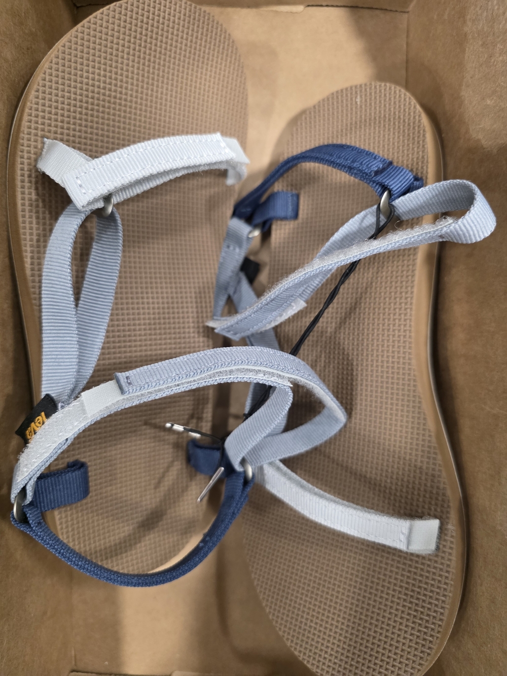 Teva Blue and Light Gray Womans Adjustable Outdoor Sandals